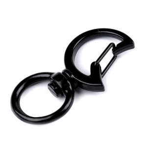 Karabińczyk Metalowy Księżyc 12 Mm - Czarny Mat