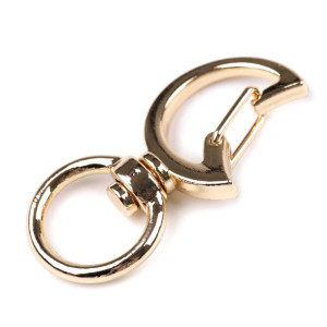 Karabińczyk Metalowy Księżyc 12 Mm - Złoty
