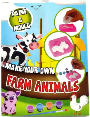 Zrób to sam - gipsowa figurka + farby. Farma