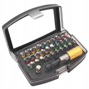 Końcówka Bit Komplet 32szt Stal S2 Pro-technik