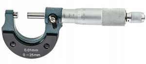 Mikrometr 0-25mm 0.01 Noniuszowy Zewnętrzny