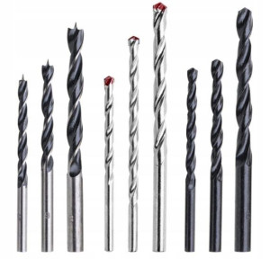 Zestaw Wierteł Metalu Drewna Betonu 5 / 6 / 8 Mm