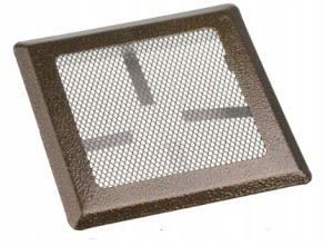 Kratka Wentylacyjna Kominowa 16x16 Metalowa Złota