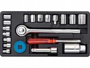 Zestawy Kluczy Nasadowych 1/4'' 3/8'' 4-21mm 20szt