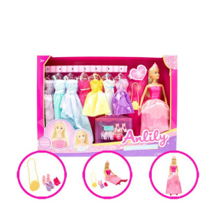 Lalka Księżniczka Anlily 29 Cm. + Akcesoria
