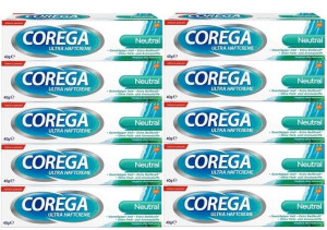 Corega krem do protez frisch 40g z Niemiec Zestaw 10 szt