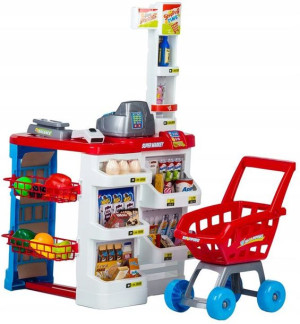 Supermarket Sklep Stragan Dla Dzieci Kasa Wózek