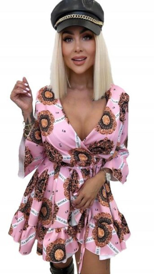 Sukienki wiosenne Damskie krótkie modne kolorowe  Lola Bianka