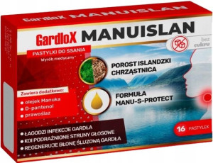 S-LAB GardloX MANUSILAN Pastylki do ssania GARDŁO