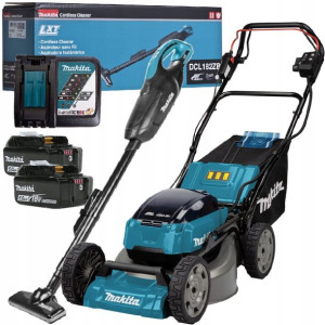 Akumulatorowa Kosiarka 2x5ah 18v + Dcl182zb Makita