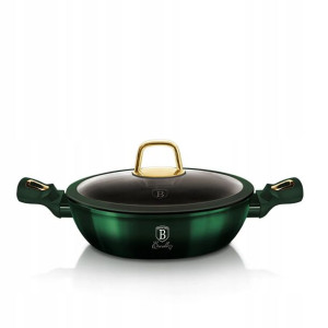 Garnek EMERALD płytki z pokrywką 28 cm