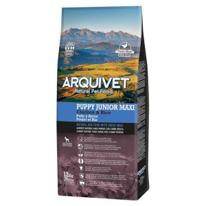 Arquivet Puppy&Junior MAXI Kurczak z ryżem 12kg