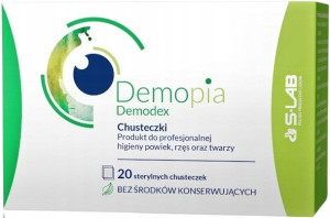 Demopia 20 chusteczek WRAŻLIWA SKÓRA POWIEK S-Lab