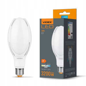 VIDEX Żarówka LED E27 30W 4000K 3200lm Neutralna