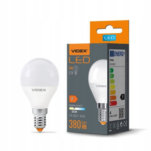 Żarówka LED E14 G45 4W - Ciepły Biały