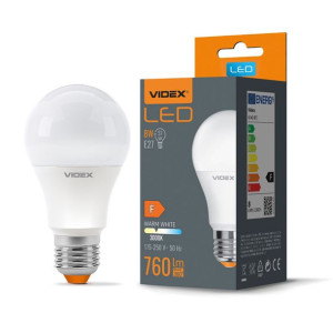 Żarówka LED E27 A60 8W - Ciepły Biały