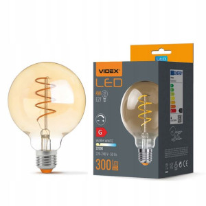 Żarówka LED Filament E27 4W G95 - Ciepły Biały