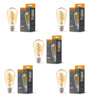 Żarówka LED Filament E27 4W ST64 - Ciepły biały