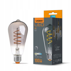 Żarówka LED Filament E27 4W ST64 - Ciepły biały