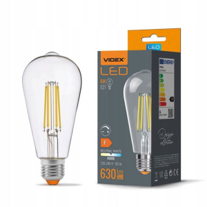Żarówka LED Filament E27 6W ST64 Ściemnialna - Neu