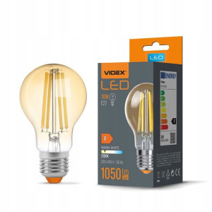 Żarówka LED Filament E27 A60 10W AMBER - Ciepły Bi