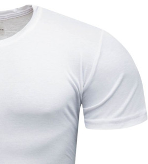 Koszulka męska t-shirt gładki biały Recea - XXL