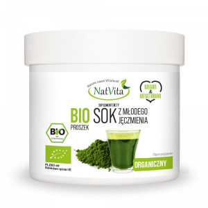 Bio Sok z Młodego Jęczmienia w proszku 250g NatVita