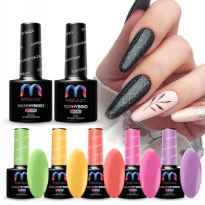 5+2 gratis MaluLac lakier hybrydowy UV baza top