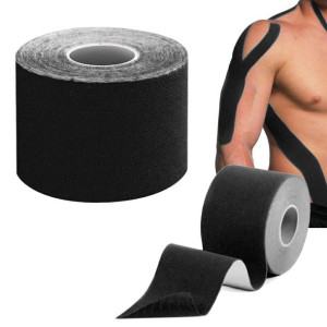 Kinesiotaping Tejpy Tejp Tejpa Kinesio Tape Mocny Czarny