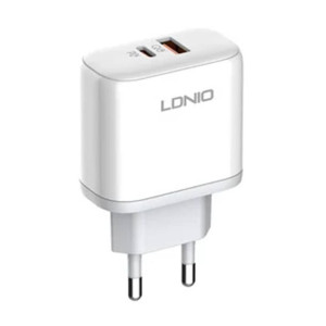 Ładowarka sieciowa LDNIO A2526C USB, USB-C 45W + kabel USB-C