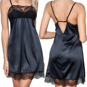 Satynowa koszula nocna z haftem Marcella Poupee 36