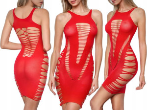 Sukienka bodystocking z wycięciami H09 Hot Marilyn