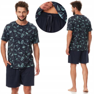 Letnia piżama męska bawełna nadruk MNS 838 L