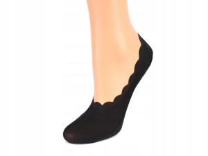 Gładkie skarpetki stopki Lux Line High Lace P33