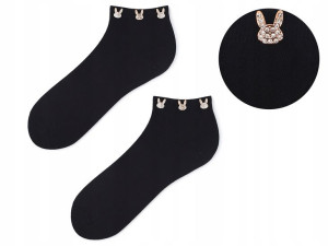 Niskie skarpetki damskie z króliczkami Jet Bunnies
