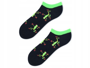 Bawełniane stopki damskie w żabki Footies Froggie