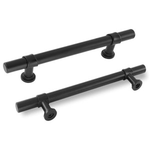 Uchwyty Do Szafek 5 Szt. Czarny Długość 22,5Cm