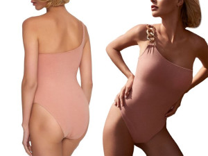 Bawełniane body na jedno ramię Curacao Poupee 36