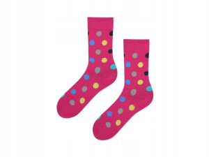 Skarpetki męskie w kolorowe kropki Men Color Dots