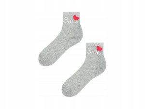 Skarpetki z błyszczącym napisem Cotton Smile Love