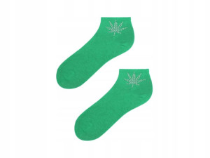 Niskie skarpetki damskie Cotton Silver Weed