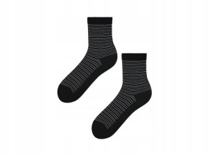Skarpetki damskie w srebrne paski Silver Stripes