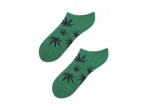 Skarpetki stopki damskie w liście Footies Weed