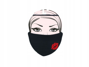 Maseczka ochronna wielorazowa z nadrukiem Lips 2
