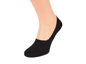 Bawełniane Gładkie Stopki Męskie Discreet Black
