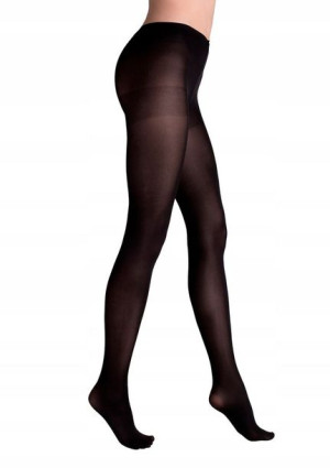 MARILYN Matowe elastyczne rajstopy tonic 40 NERO 4