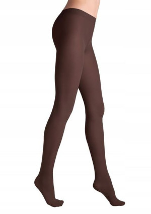 MARILYN Matowe elastyczne rajstopy tonic 40 BRONZO