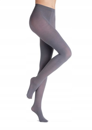MARILYN Ciepłe kryjące rajstopy arctica 80 GREY 3-