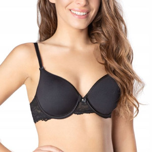 Poupee bezszwowy biustonosz Wonderful black 80D