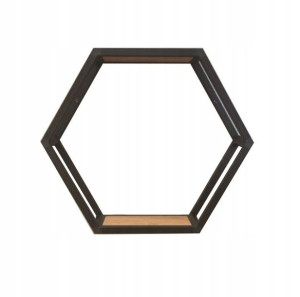 Półka Loft Industrialna Alu Hexagon 30x30